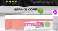 Desktop Screenshot of espacecopie.fr