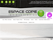 Tablet Screenshot of espacecopie.fr